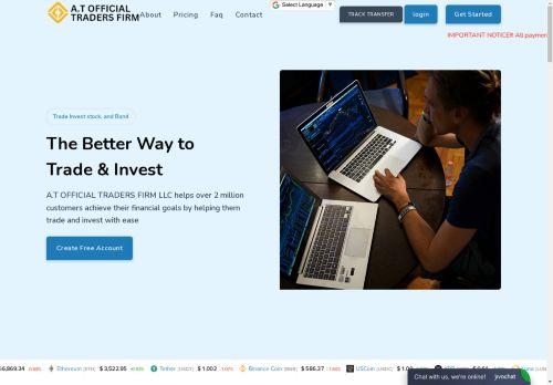 Atofficialtraderfirm.com's Financial Misconduct Revealed Screensot