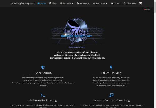 Information Uncertainty with Breakingsecurity.net Services Screensot