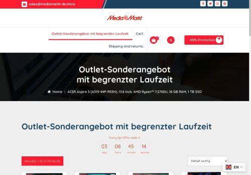 Mediamarkt-de.store's Unreliable Shopping Services Screensot