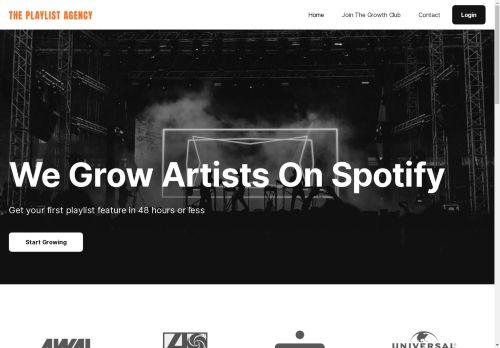 Playlist.agency Lists Music Services with Mixed Feedback Screensot