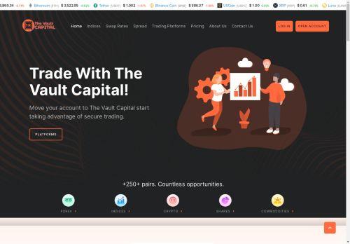 Thevaultcapital.org Financial Warning: Avoid These High-Risk Services Screensot