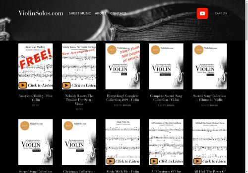 The Pros and Cons of Violinsolos.com's Music Listings Screensot